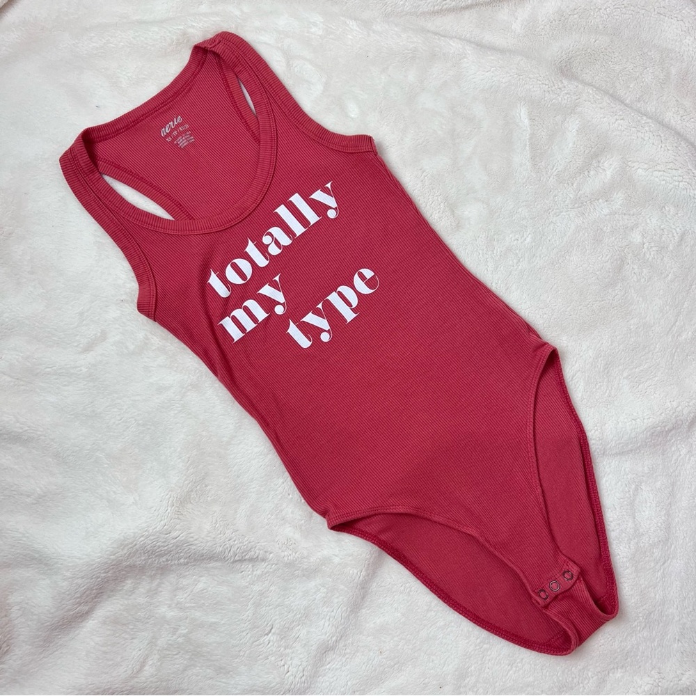 Aerie Totally My Type Ribbed Bodysuit XS